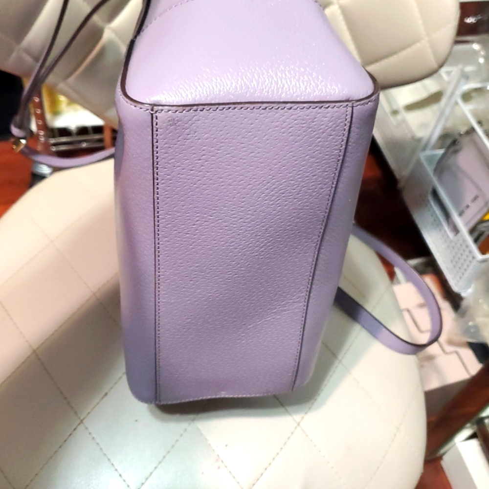 Kate Spade New York Wellesley Camryn Lilac Leather Satchel Bag💜 - Picture 9 of 16